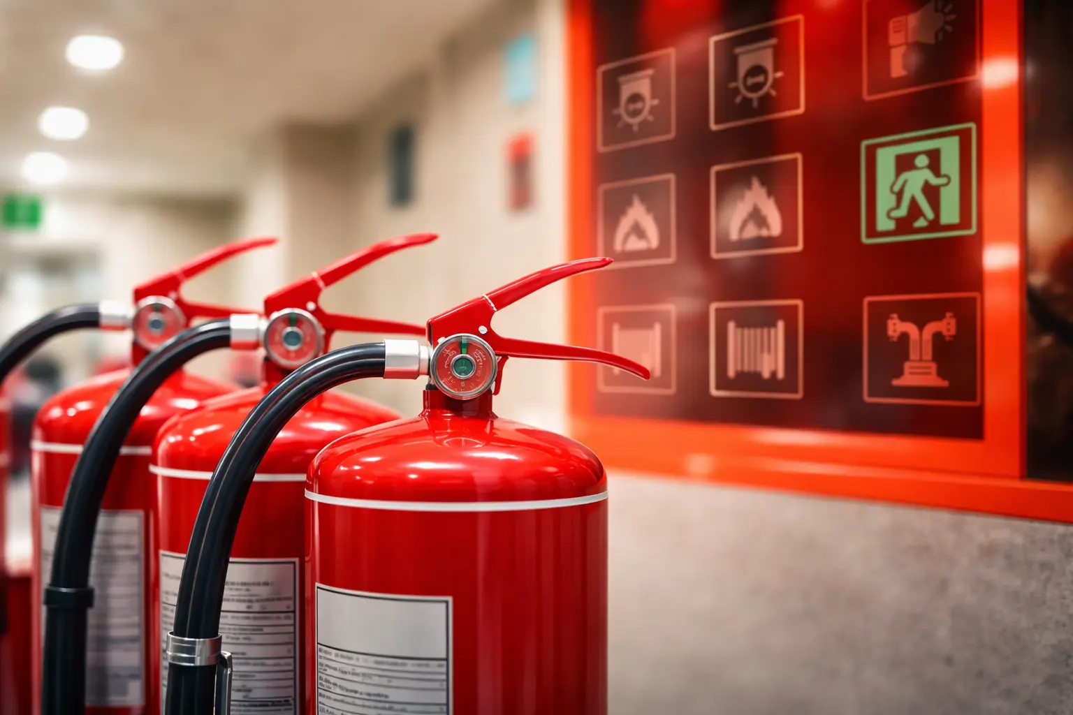 Fire safety equipment — fire extinguishers and safety products
